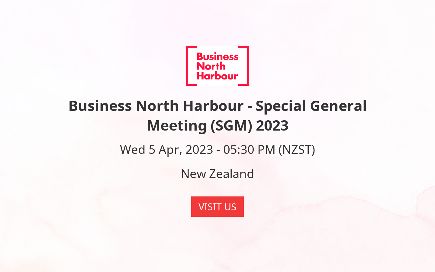 Business North Harbour Special General Meeting (SGM) 2023